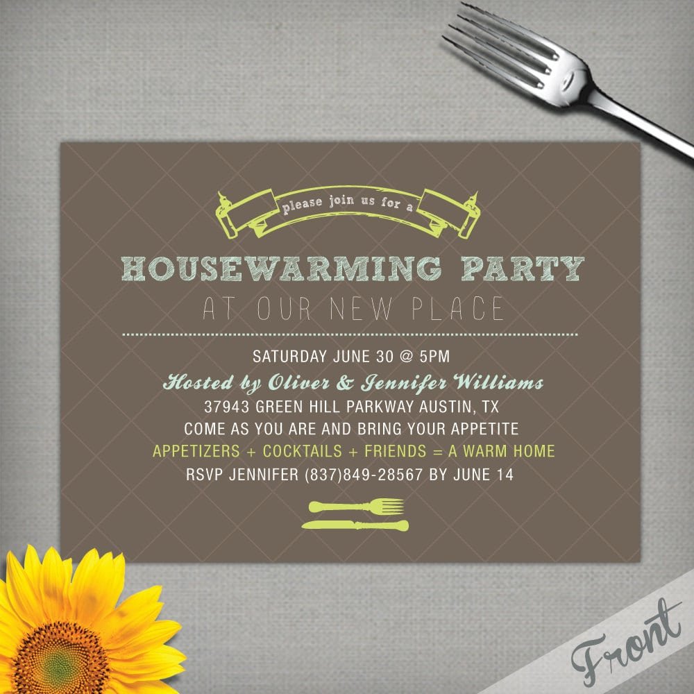 Housewarming Party Invitation Wording â Gangcraft Net
